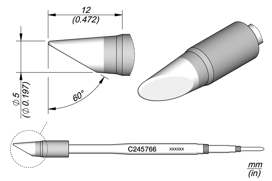 C245766 - Bevel Cartridge Ø 5